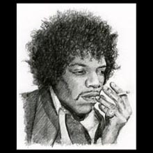 Jimmy Hendrix, Pencil, Drawing, Underwood