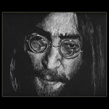 John Lennon,
                White Pencil, Drawing, Underwood